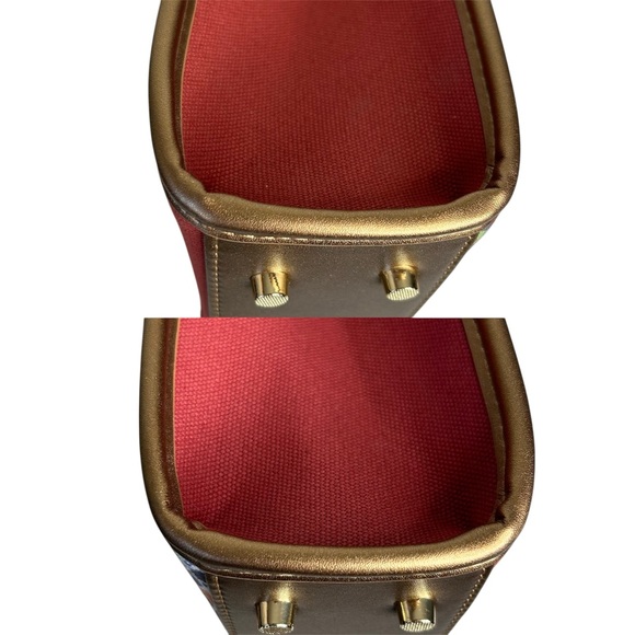 GUNAS New York Womens Multicolored Mosaic Oasis‎ Canvas Mini Tote Crossbody Bag. - Picture 5 of 10